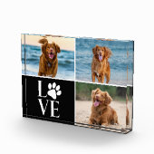 Dog Lover Photo Collage Custom Love Photo Block フォトブロック (右)