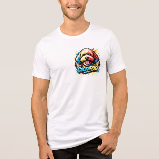 Dog Lover T Shirt Cockapoo Gift Dog Owner Tee トライブレンドＴシャツ (正面)