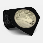 Dog Lover Tie Shiba Inu Dog Neckties Customizable ネクタイ (ロール)
