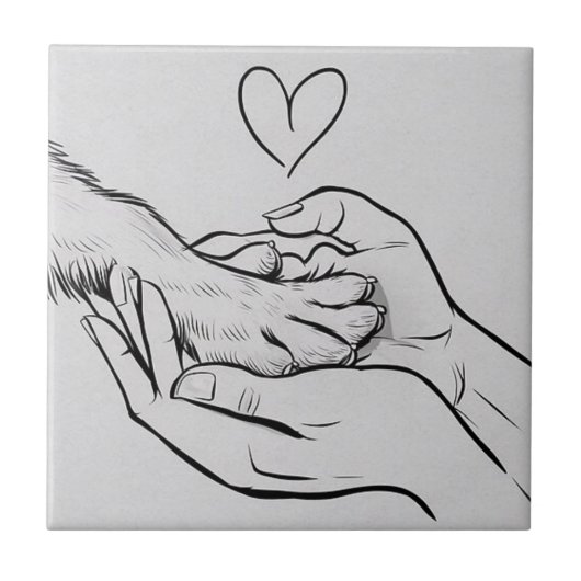 Dog Lovers / Amantes de cães  タイル (正面)