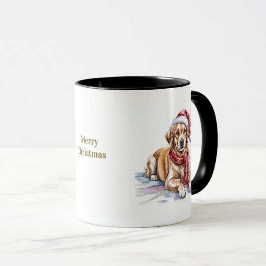 Dog Lovers Christmas Coffee Mug マグカップ (正面右)