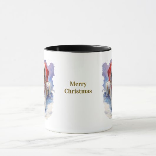 Dog Lovers Christmas Coffee Mug マグカップ (中央)