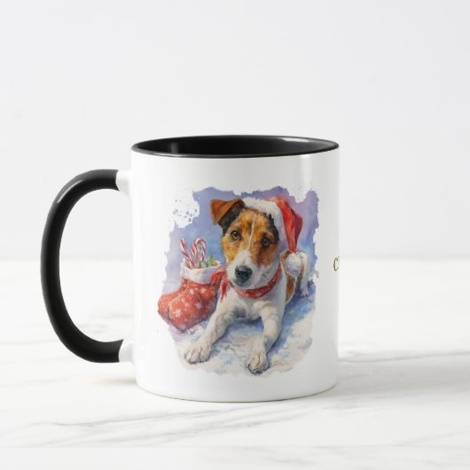 Dog Lovers Christmas Coffee Mug マグカップ (左)