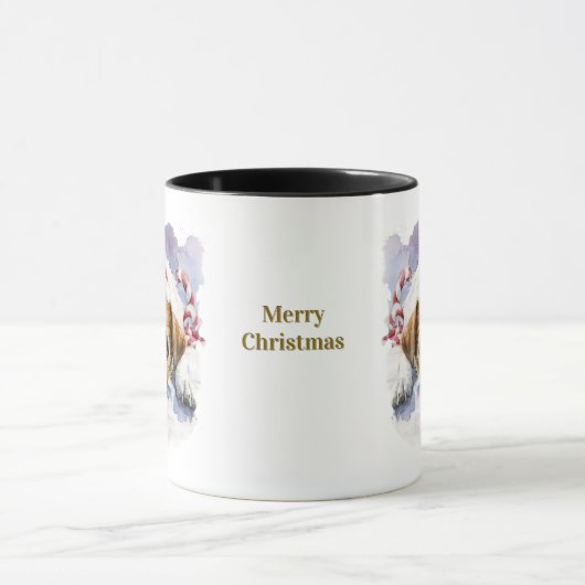 Dog Lovers Christmas Coffee Mug マグカップ (中央)
