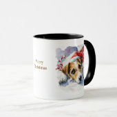 Dog Lovers Christmas Coffee Mug マグカップ (正面右)