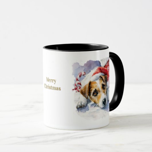 Dog Lovers Christmas Coffee Mug マグカップ (正面右)
