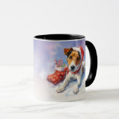 Dog Lovers Christmas Coffee Mug マグカップ (正面右)