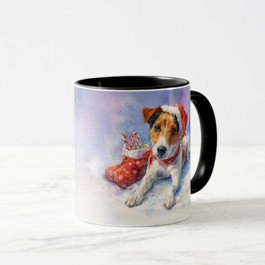 Dog Lovers Christmas Coffee Mug マグカップ (正面右)