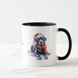 Dog Lovers Christmas Coffee Mug/Labrador マグカップ