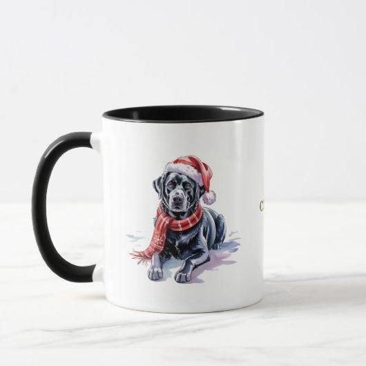 Dog Lovers Christmas Coffee Mug/Labrador マグカップ (左)
