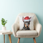 Dog Lover's Doberman Pinscher Christmas クッション (椅子)