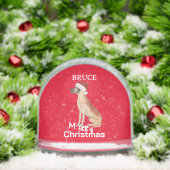 Dog Lovers Fun Red Merry Christmas  (クリスマス)