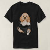 Dog Lovers Gifts Cocker spaniel In Pocket Funny Do Tシャツ (デザイン正面)