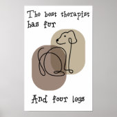 Dog lovers quote Poster ポスター (正面)