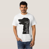 Dog lovers quote tシャツ (正面フル)