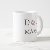 Dog Mama Paw Print, 母の日とお誕生日 ジャンボコーヒーマグカップ (正面右)
