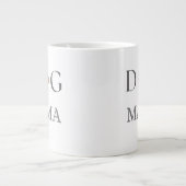 Dog Mama Paw Print, 母の日とお誕生日 ジャンボコーヒーマグカップ (正面)