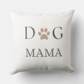 Dog Mama Paw Print, 母の日と誕生日 クッション (裏面)