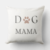 Dog Mama Paw Print, 母の日と誕生日 クッション (正面)