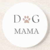 Dog Mama Paw Print, 母の日と誕生日 コースター (正面)