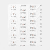 Dog Mama Paw Print, 母の日と誕生日   フリースブランケット (正面)