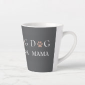 Dog Mama Paw Print, Mother’s Day & Birthday Gift カフェラテマグ (右)
