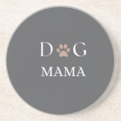 Dog Mama Paw Print, Mother’s Day & Birthday Gift コースター (正面)