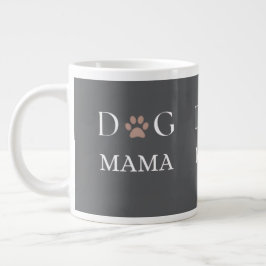 Dog Mama Paw Print, Mother’s Day & Birthday Gift ジャンボコーヒーマグカップ