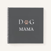 Dog Mama Paw Print, Mother’s Day & Birthday Gift ノートブック (正面)