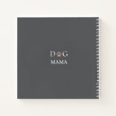 Dog Mama Paw Print, Mother’s Day & Birthday Gift ノートブック (裏面)