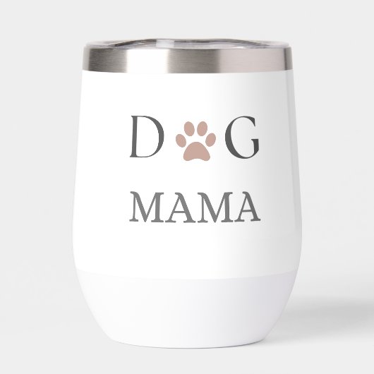 Dog Mama Paw Print, Mothers Day & Birthday   (背面)