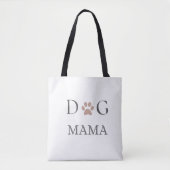 Dog Mama Paw Print, Mothers Day & Birthday   トートバッグ (正面)