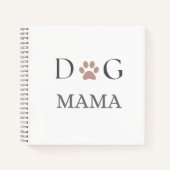 Dog Mama Paw Print, Mothers Day & Birthday   ノートブック (正面)