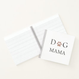 Dog Mama Paw Print, Mothers Day & Birthday   ノートブック