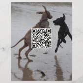 dog meetup tear-off flyer template チラシ (裏面)