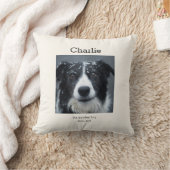 Dog Memorial Cushion Pet Remembrance Throw Pillow クッション (ブランケット)