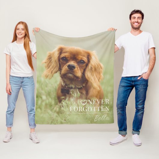 Dog Memorial Gift | Pet Loss Keepsake Fleece Blank フリースブランケット (インサイチュ)