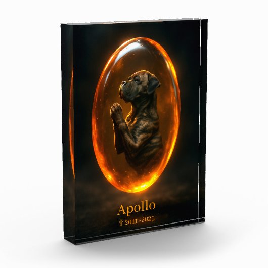 Dog Memorial  Photo Block - Cane Corso  フォトブロック (左)