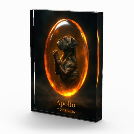 Dog Memorial  Photo Block - Cane Corso  フォトブロック (右)