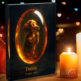 Dog Memorial Photo Block - Dachshund  フォトブロック