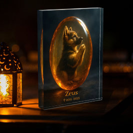  Dog Memorial Photo Block - German Shepherd  フォトブロック