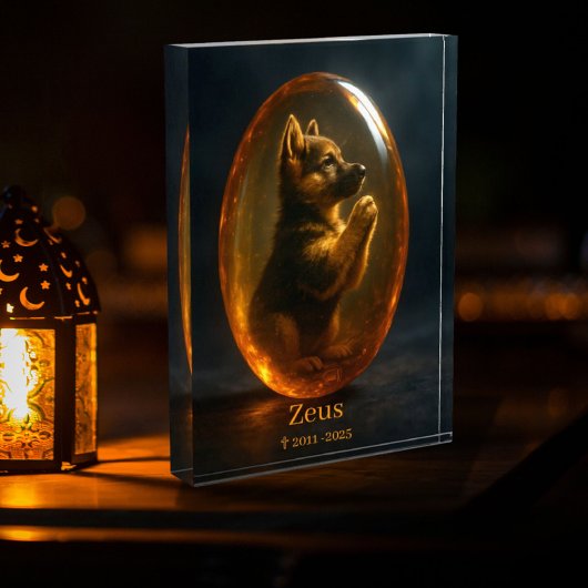  Dog Memorial Photo Block - German Shepherd  フォトブロック