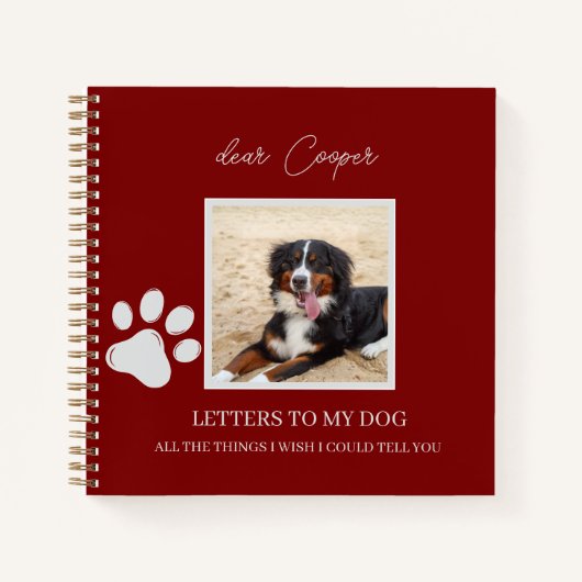 Dog Memorial Remembrance Pet Loss Grief Journal  ノートブック (正面)