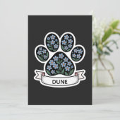 Dog Memorial Sympathy Keepsake Pet Loss 招待状 (スタンド正面)