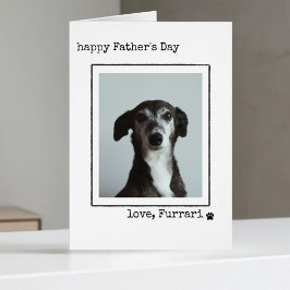 Dog Minimalist Father's Dayフォトカードから