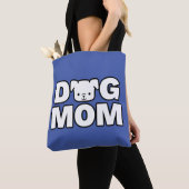 DOG MOMトートバッグ（青） トートバッグ (クローズアップ)