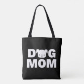 DOG MOMトートバッグ（黒） トートバッグ (裏面)