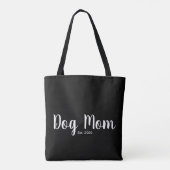 Dog Mom 誕生ギフトトートバッグ トートバッグ (裏面)