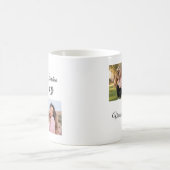 Dog Mom 4 写真 名前入り | オリジナル コーヒーマグカップ (中央)
