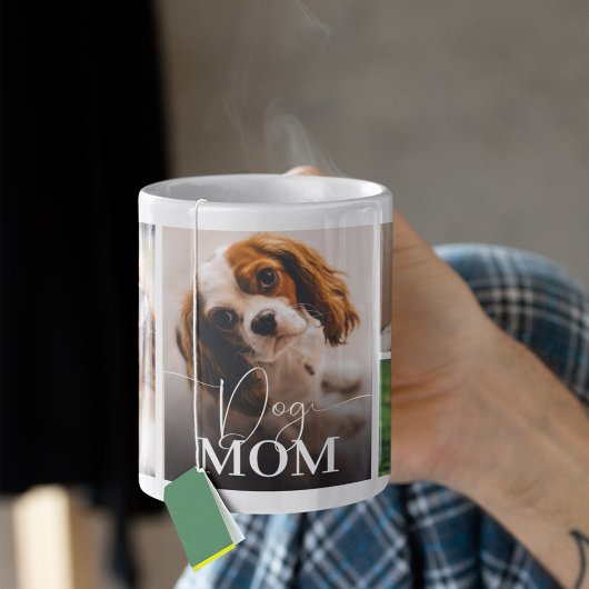 Dog Mom 5 Photo Collage Coffee Mug コーヒーマグカップ